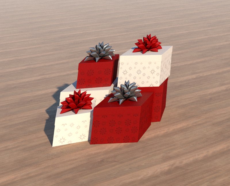 Cajas de regalo para decoración en Revit