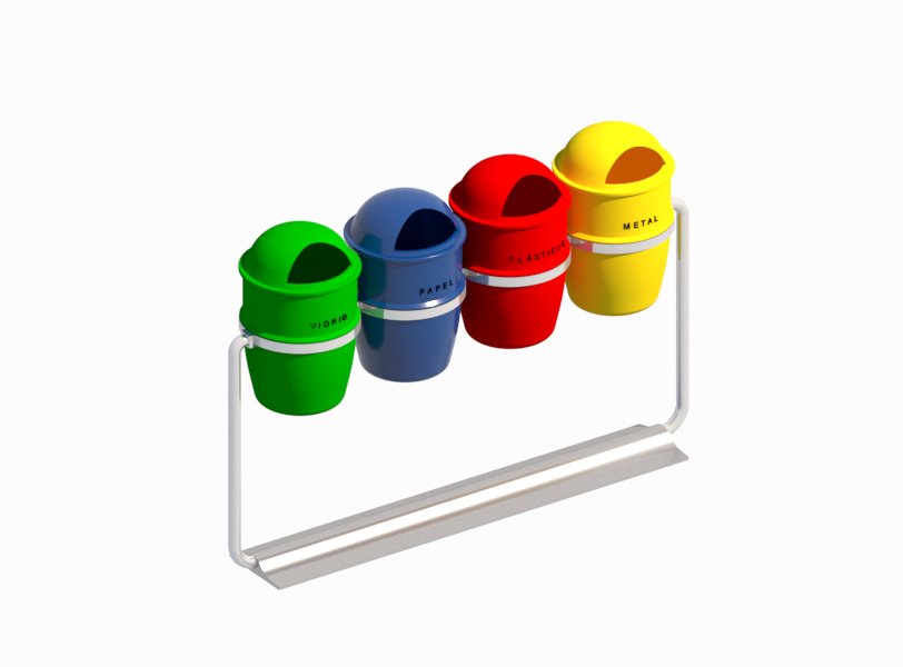 Descarga gratis el Contenedor de basura de colores para Revit.