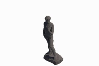 Estatua del David de Miguel Ángel familia Revit gratis para proyectos de arquitectura y paisajismo.