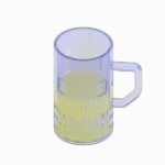 Jarra de cerveza para Revit, modelo 3D tipo chopp con cristal facetado para renderizado arquitectónico en bares.