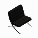 Familia de Silla Barcelona para Revit, modelo RFA de mobiliario de diseño clásico (LOD 300) para proyectos de arquitectura e interiorismo BIM.