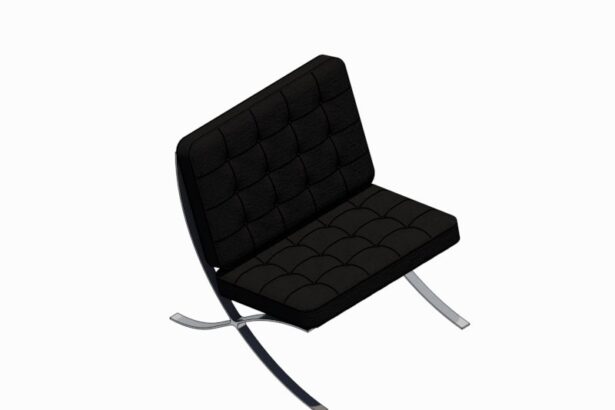 Familia de Silla Barcelona para Revit, modelo RFA de mobiliario de diseño clásico (LOD 300) para proyectos de arquitectura e interiorismo BIM.